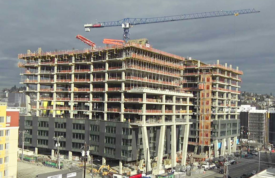 333 Dexter Parking Garage — cast-in-place parking garage, Seattle WA