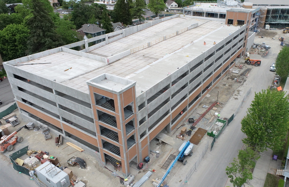 Mary Bridge Children's Hospital Visitor Garage — cast-in-place parking structure, Olympia WA