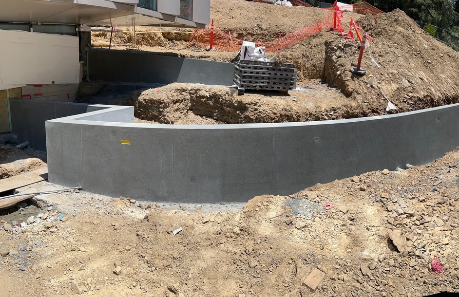 UC Berkeley Gateway — shotcrete walls Berkeley CA